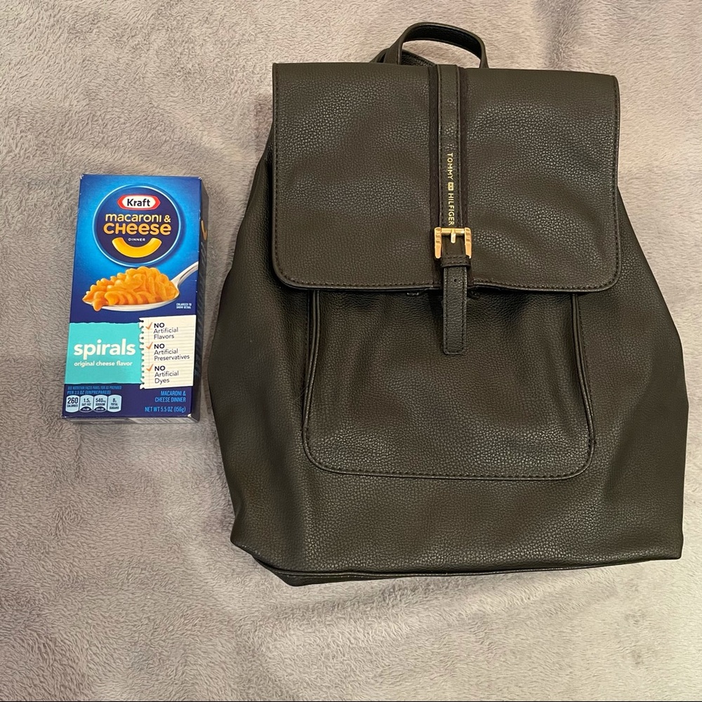 NWOT Tommy Hilfiger Jaqquard Flap Backpack